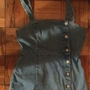 H&M denim dress with buttons split